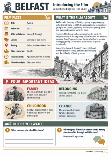 Belfast – Junior Cycle Film Study Booklet