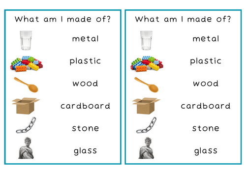 What am I made of? - Differentiated Worksheets
