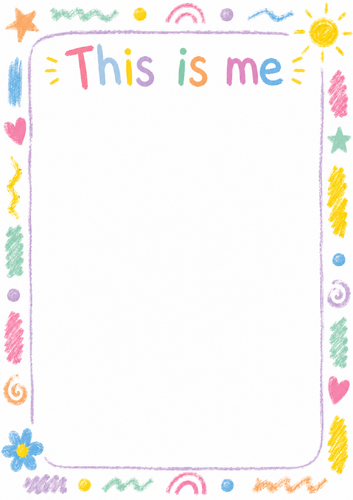 This Is Me – All About Me Self-Portrait Drawing Sheet