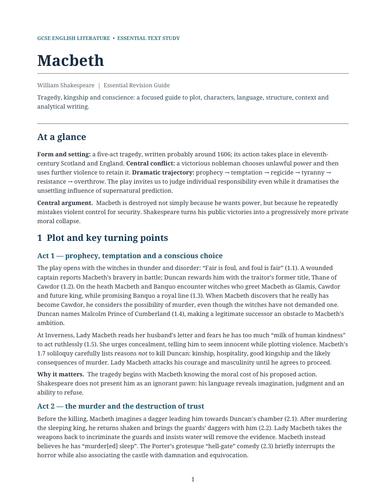 Macbeth – William Shakespeare – Essential Guide