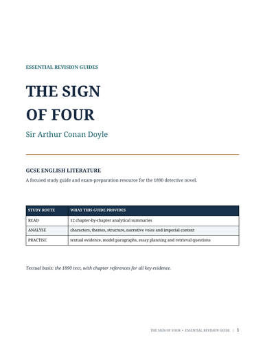 The Sign of Four – Sir Arthur Conan Doyle – Essential Guide