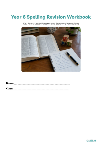 Year 6 SATs spelling rules activity revision booklet