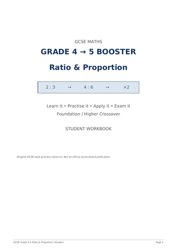 2. Ratio Grade 4→5 Booster