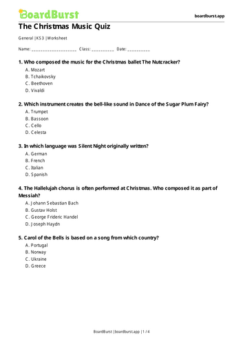The Christmas Quiz