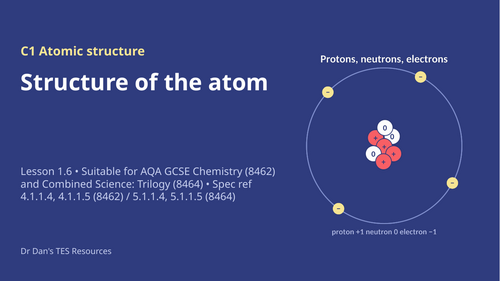 C1.6 Structure of the Atom (AQA 1-9 GCSE Combined Trilogy & Separate Chemistry)