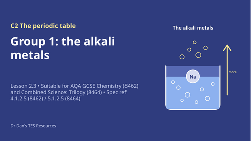 C2.3 Group 1 The Alkali Metals (AQA 1-9 GCSE Combined Trilogy & Separate Chemistry)