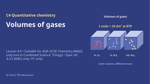 C4.9 Volumes of Gases (AQA 1-9 GCSE Combined Trilogy & Separate Chemistry)