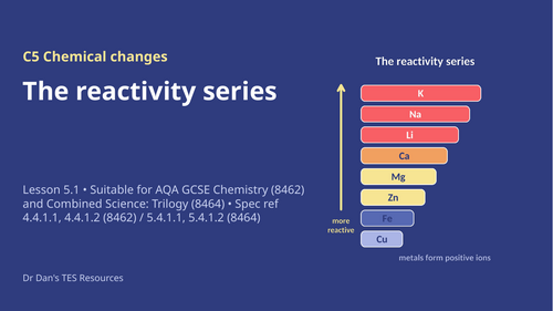 FREE C5.1 The Reactivity Series (AQA 1-9 GCSE Combined Trilogy & Separate Chemistry)