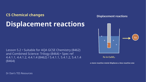 C5.2 Displacement Reactions (AQA 1-9 GCSE Combined Trilogy & Separate Chemistry)