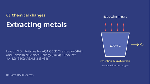 C5.3 Extracting Metals (AQA 1-9 GCSE Combined Trilogy & Separate Chemistry)