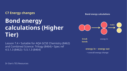 C7.4 Bond Energy Calculations HT (AQA 1-9 GCSE Combined Trilogy & Separate Chemistry)
