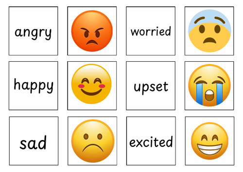 Feelings Matching Game - Emotions and Wellbeing