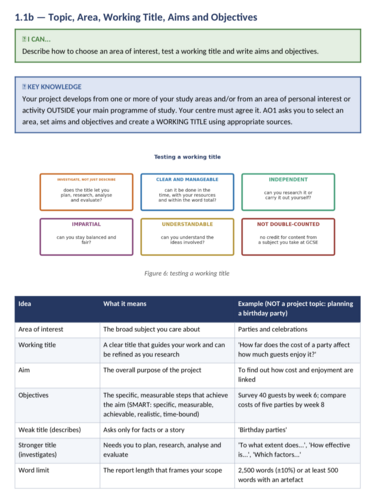 OxfordAQA International GCSE Global Skills Projects 9697 | 101-Page Editable NEA Workbook