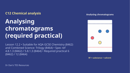 C12.2 Analysing Chromatograms RP (AQA 1-9 GCSE Combined Trilogy & Separate Chemistry)