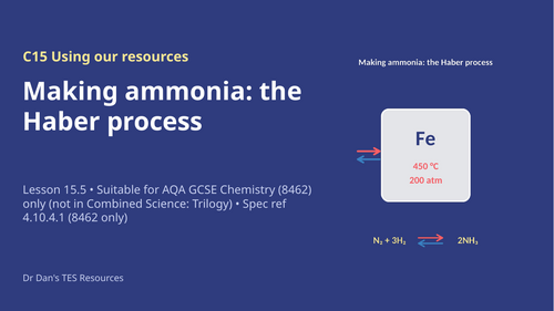 C15.5 Making Ammonia The Haber Process (AQA 1-9 GCSE Combined Trilogy & Separate Chemistry)