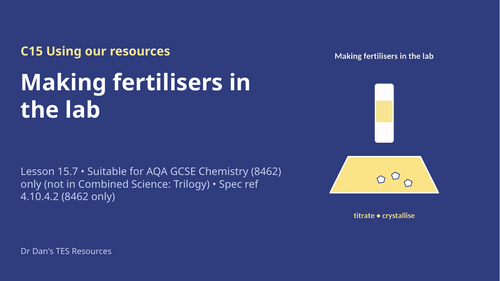C15.7 Making Fertilisers in the Lab (AQA 1-9 GCSE Combined Trilogy & Separate Chemistry)