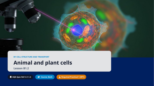 B1.2 Animal and Plant Cells (AQA 1-9 GCSE Combined Trilogy & Separate Biology)