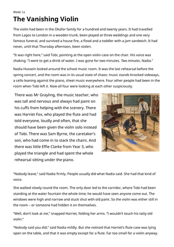 Y6 Reading Comprehension: Summer 1 ( 7 texts and 7 sets of SATs style questions)