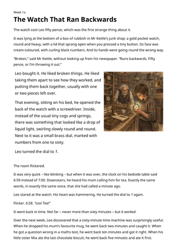 Reading Stamina: Summer 2 (7 texts, 7 SATs style questions)