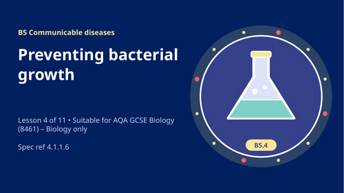 B5.4 Preventing Bacterial Growth (AQA 1-9 GCSE Combined Trilogy & Separate Biology)