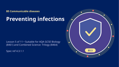 B5.5 Preventing Infections (AQA 1-9 GCSE Combined Trilogy & Separate Biology)