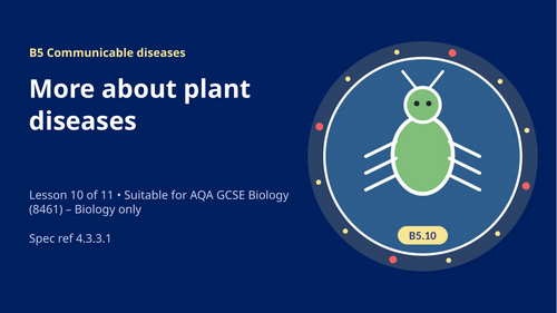 B5.10 More About Plant Diseases (AQA 1-9 GCSE Combined Trilogy & Separate Biology)