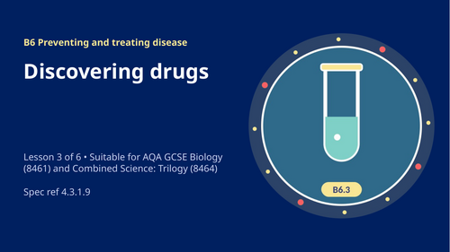 B6.3 Discovering Drugs (AQA 1-9 GCSE Combined Trilogy & Separate Biology)