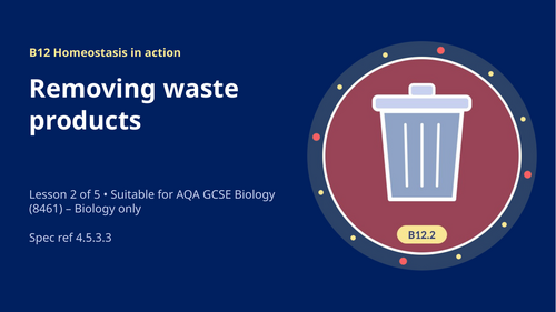 B12.2 Removing Waste Products (AQA 1-9 GCSE Combined Trilogy & Separate Biology)