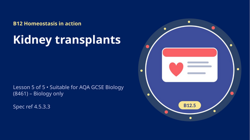B12.5 Kidney Transplants (AQA 1-9 GCSE Combined Trilogy & Separate Biology)