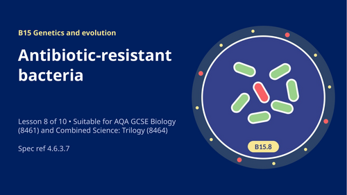 B15.8 Antibiotic Resistant Bacteria (AQA 1-9 GCSE Combined Trilogy & Separate Biology)