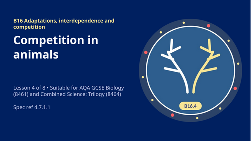 B16.4 Competition in Animals (AQA 1-9 GCSE Combined Trilogy & Separate Biology)
