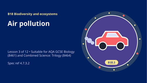 B18.3 Air Pollution (AQA 1-9 GCSE Combined Trilogy & Separate Biology)
