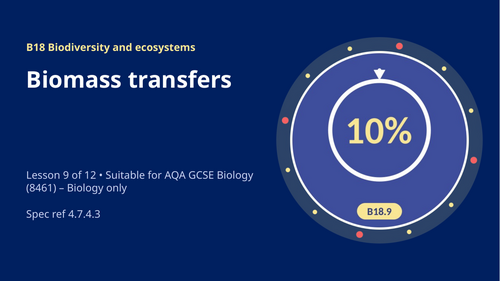 B18.9 Biomass Transfers (AQA 1-9 GCSE Combined Trilogy & Separate Biology)