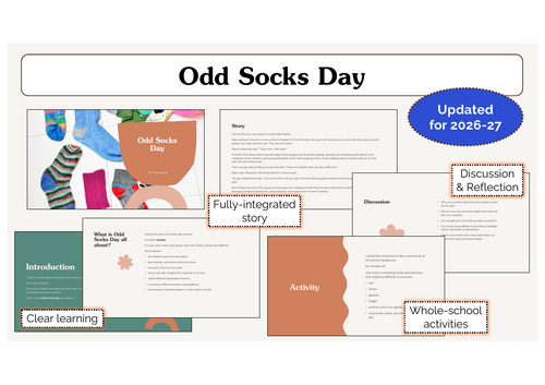 Odd Socks Day Assembly | KS1 & KS2 | Anti-Bullying Week | Updated for 2026-27