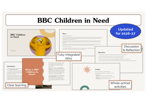 BBC Children in Need Assembly | KS1 & KS2 | Updated for 2026-27