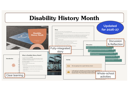 Disability History Month Assembly | KS1 & KS2 | Updated for 2026-27
