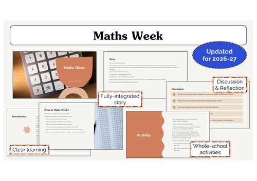 Maths Week Assembly | KS1 & KS2 | Updated for 2026-27