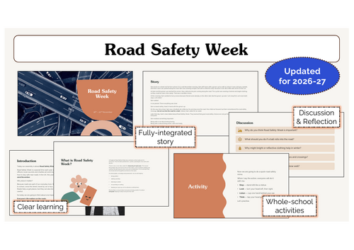 Road Safety Week Assembly | KS1 & KS2 | Updated for 2026-27