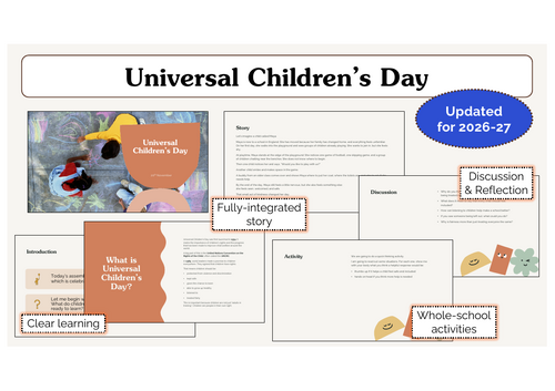 Universal Children’s Day Assembly | KS1 & KS2 | Updated for 2026-27