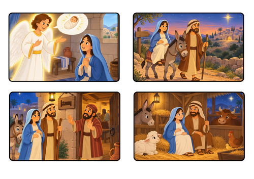 Nativity Story Sequencing Activities - EYFS and KS1