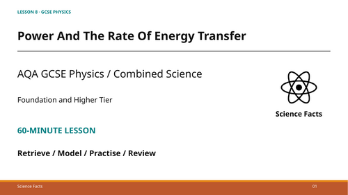 Power and the Rate of Energy Transfer: AQA GCSE Physics (60-Minute Lesson + Answers)