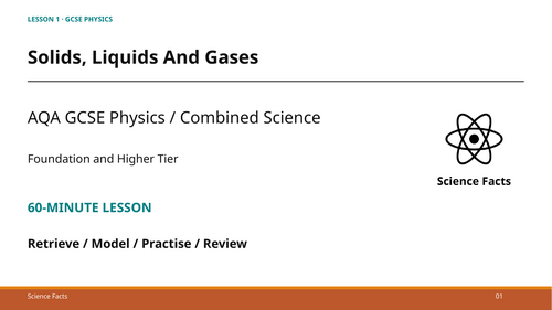 Solids, Liquids and Gases: AQA GCSE Physics (60-Minute Lesson + Answers)