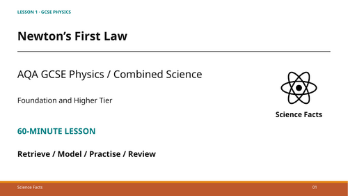 Newton's First Law: AQA GCSE Physics (60-Minute Lesson + Answers)