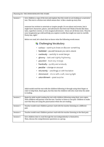 Reading Intervention (Year 5/6)