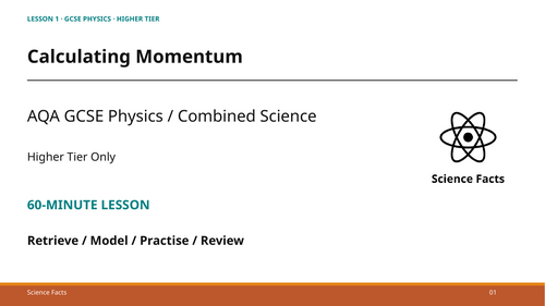 Calculating Momentum: AQA GCSE Physics (60-Minute Lesson + Answers)