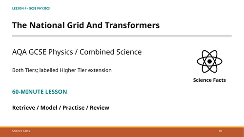 The National Grid and Transformers: AQA GCSE Physics (60-Minute Lesson + Answers)