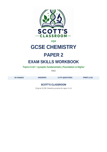 AQA GCSE Chemistry Paper 2 Workbook | 8462