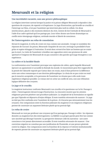L’Étranger – Meursault and Religion