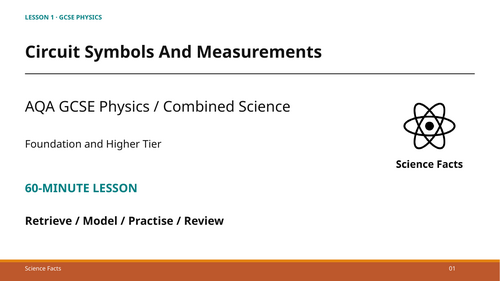 Circuit Symbols and Measurements: AQA GCSE Physics (60-Minute Lesson + Answers)