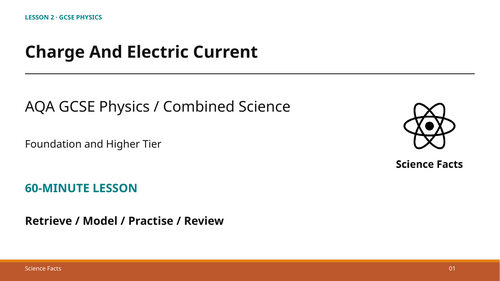 Charge and Electric Current: AQA GCSE Physics (60-Minute Lesson + Answers)
